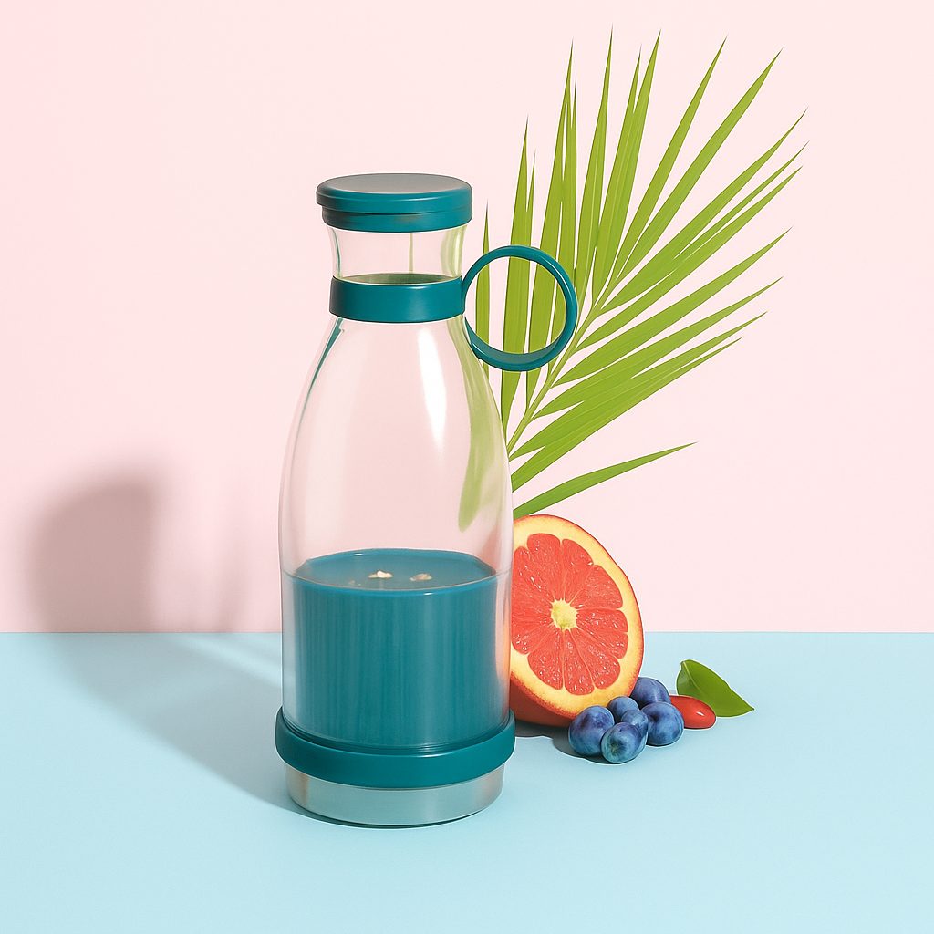 Mini Juice Blender Portable Electric Juicer Bottle 6 Blades Shake Orange Lemon USB Charging Fruit Mixer Fresh Squeezer Machine