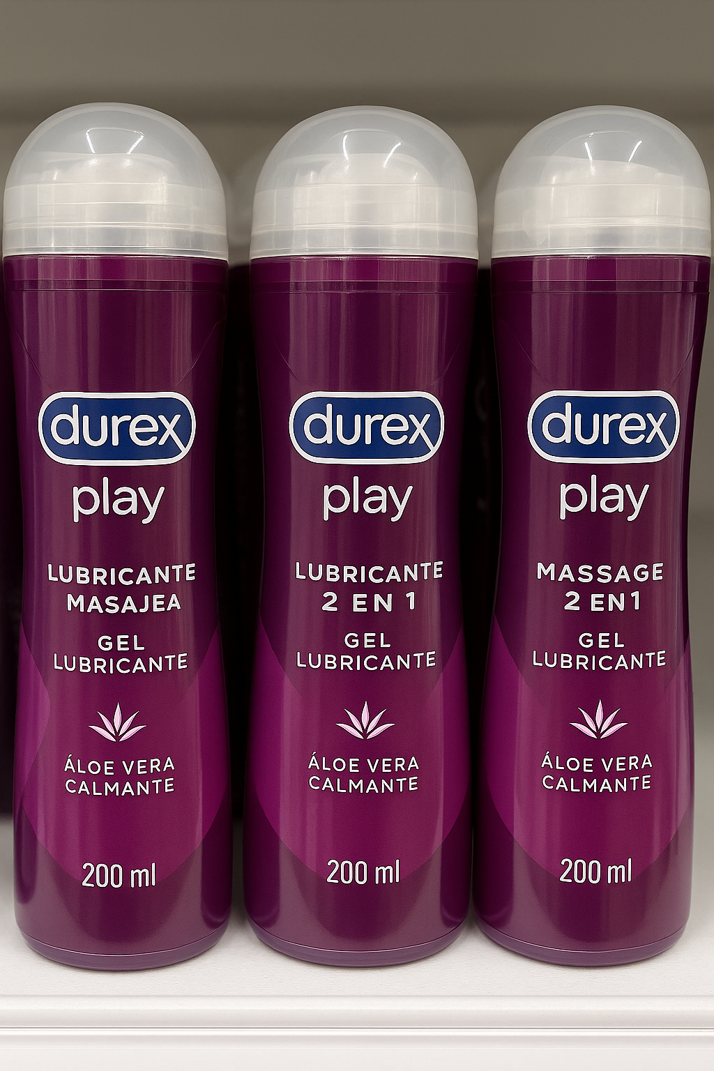Durex Play Massage Gel Lubricante 2 en 1 con Aloe Vera - 200 ml