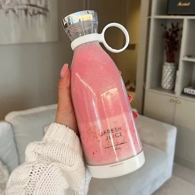 Mini Juice Blender Portable Electric Juicer Bottle 6 Blades Shake Orange Lemon USB Charging Fruit Mixer Fresh Squeezer Machine