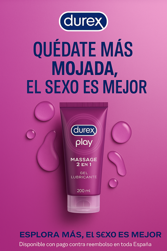 Durex Play Massage Gel Lubricante 2 en 1 con Aloe Vera - 200 ml